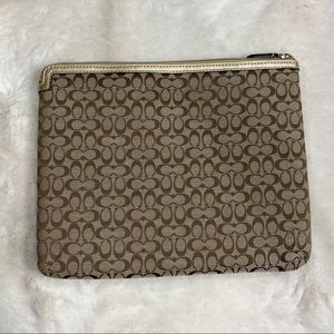 COACH Signature Tablet iPad Case Sleeve Bag